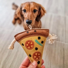Green & Wilds Pepe Le Pizza Eco Dog Toy