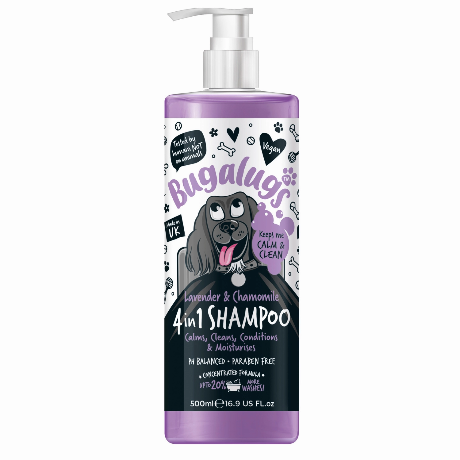 Lavender & Chamomile 4 in 1 Calming Dog Shampoo