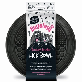 Lick Bowl for Dogs & Cats (Black)