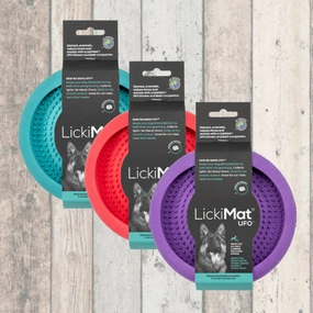 LickiMat? UFO Slow Feeder Dog Bowls