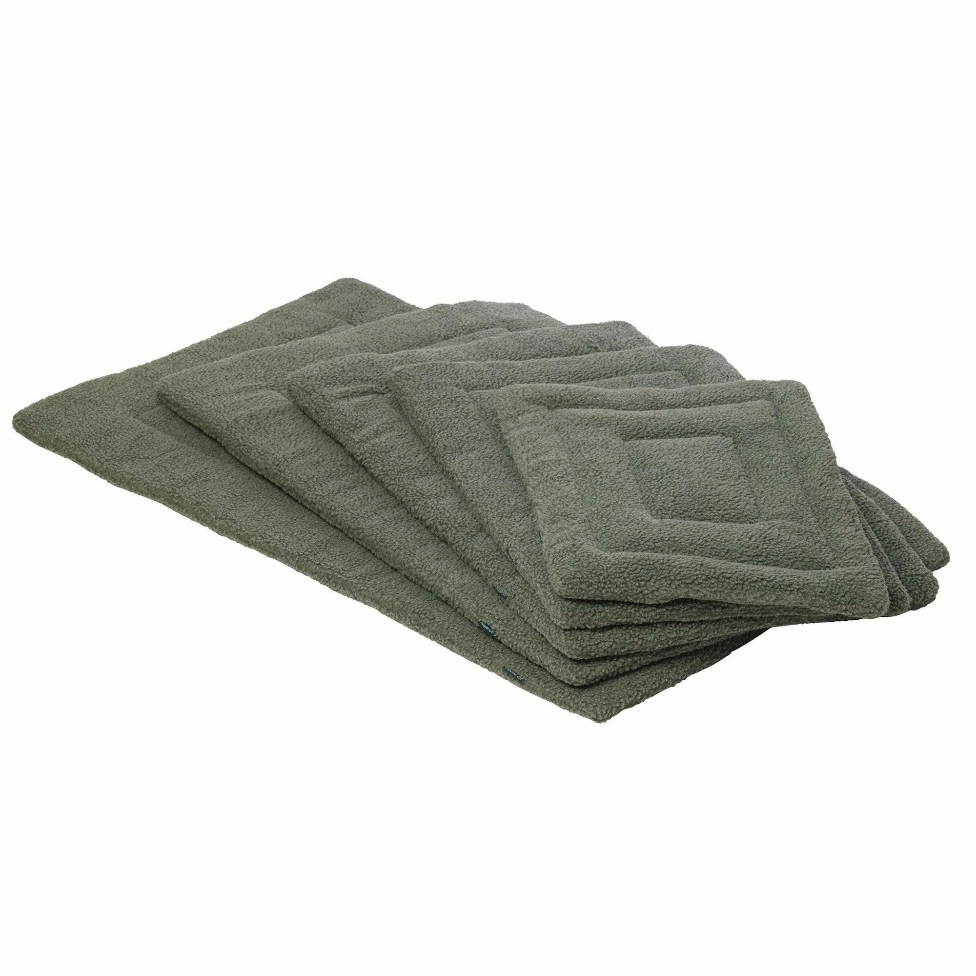 Moss Berber Fleece Dog Crate Mat