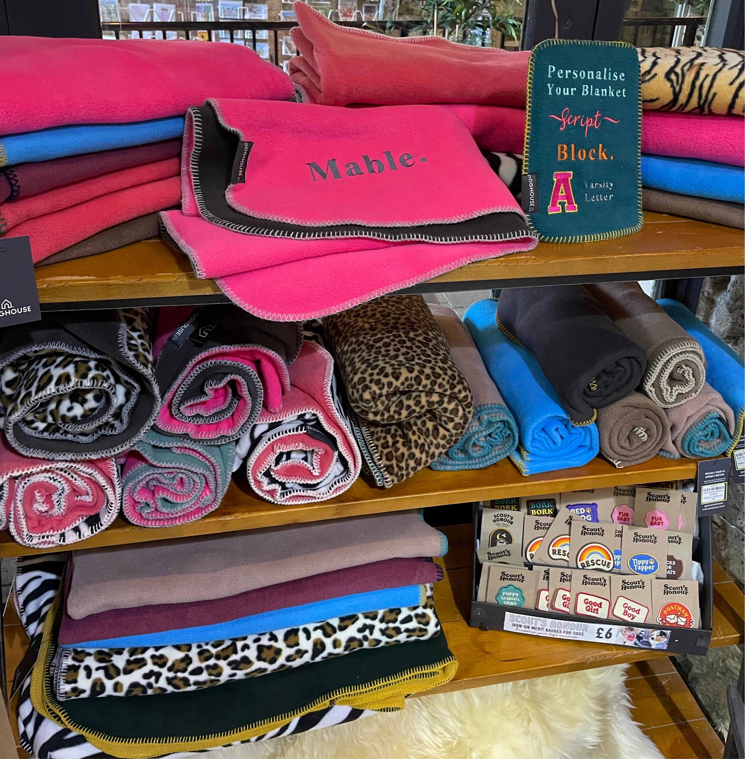NEW Doghouse Stitched Blankets for Dogs