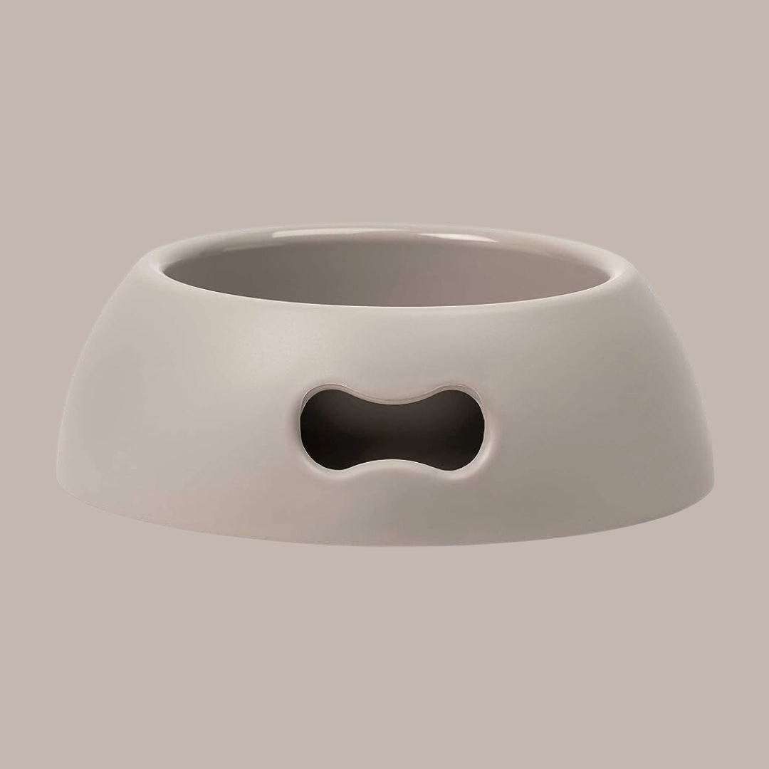 Pappy Bone Dog Bowl Dove Grey