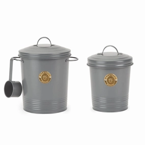 Scruffs Steel Storage Pet Treat Canister