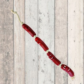 String of Sausages on Rope Dog Toy