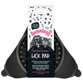 Triangle Lick Pad Licky Mat for Dogs & Cats (Black)