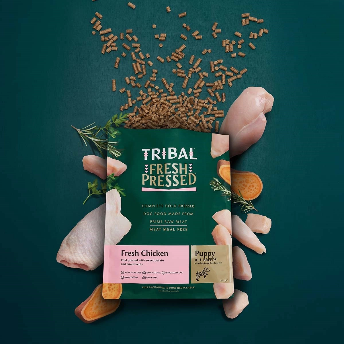 Tribal Cold Pressed Puppy Chicken Dog Food