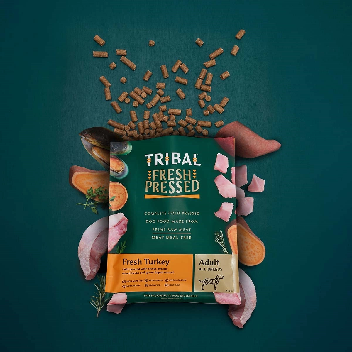 Tribal Cold Pressed Turkey Dog Food