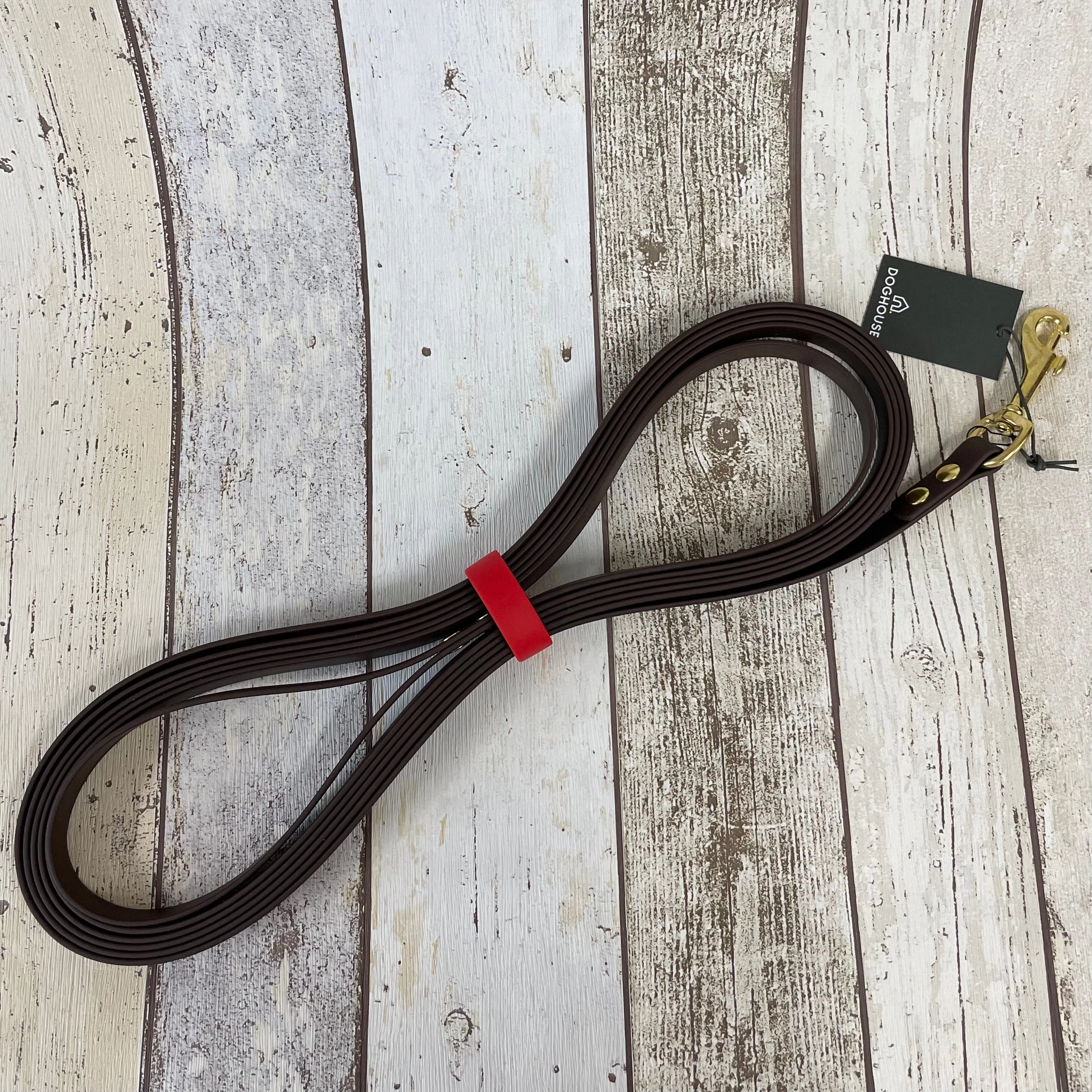 Waterproof Classic Vegan Leather Longline 5m Dog Lead