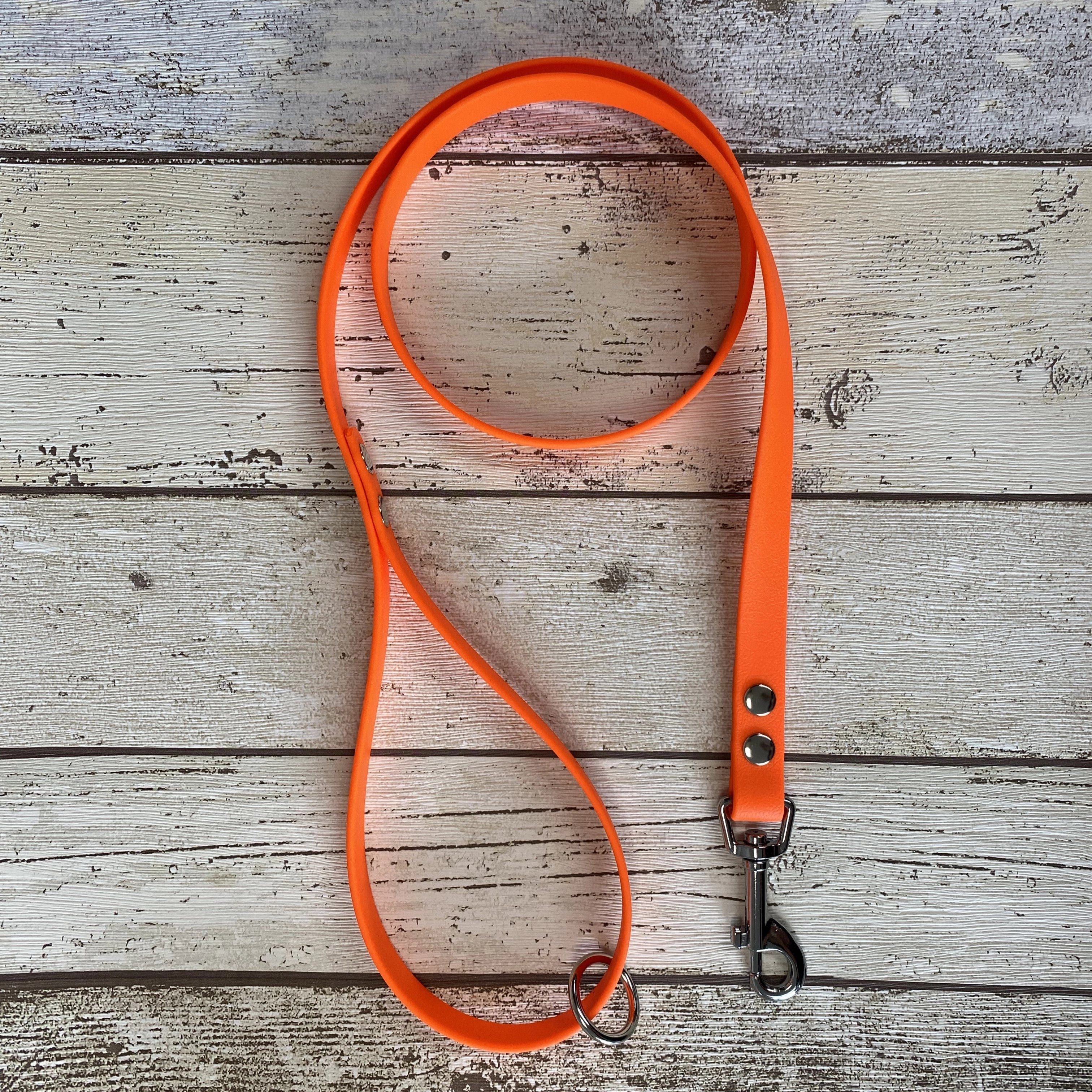 Waterproof Neon Vegan Leather Dog Lead