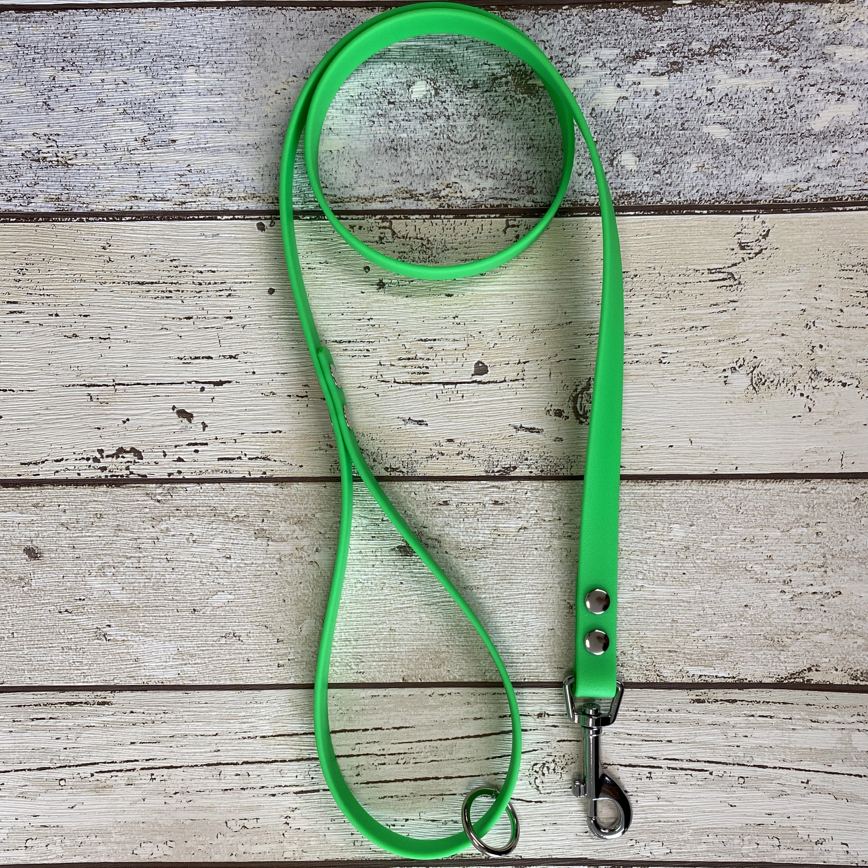 Waterproof Neon Vegan Leather Dog Lead