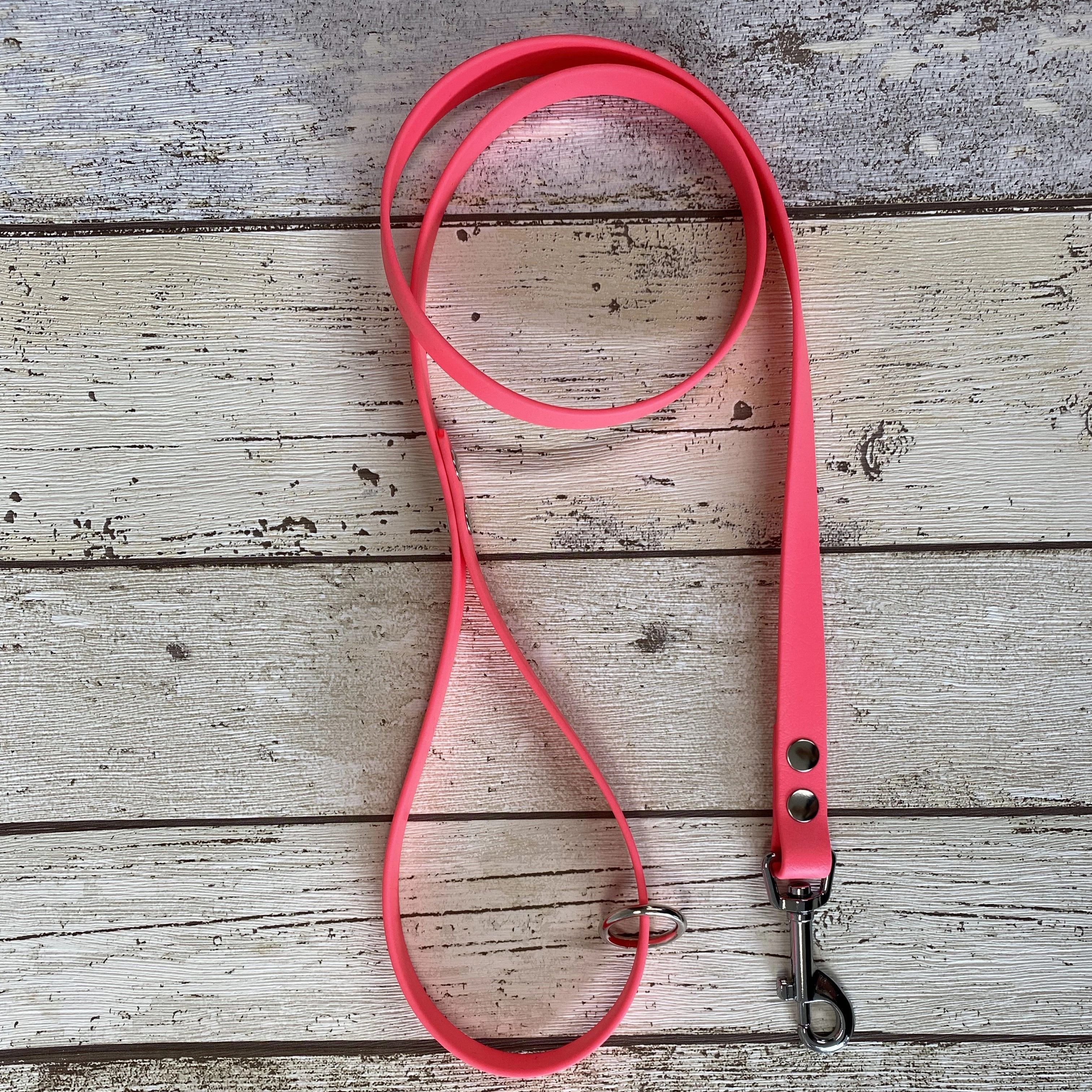 Waterproof Neon Vegan Leather Dog Lead