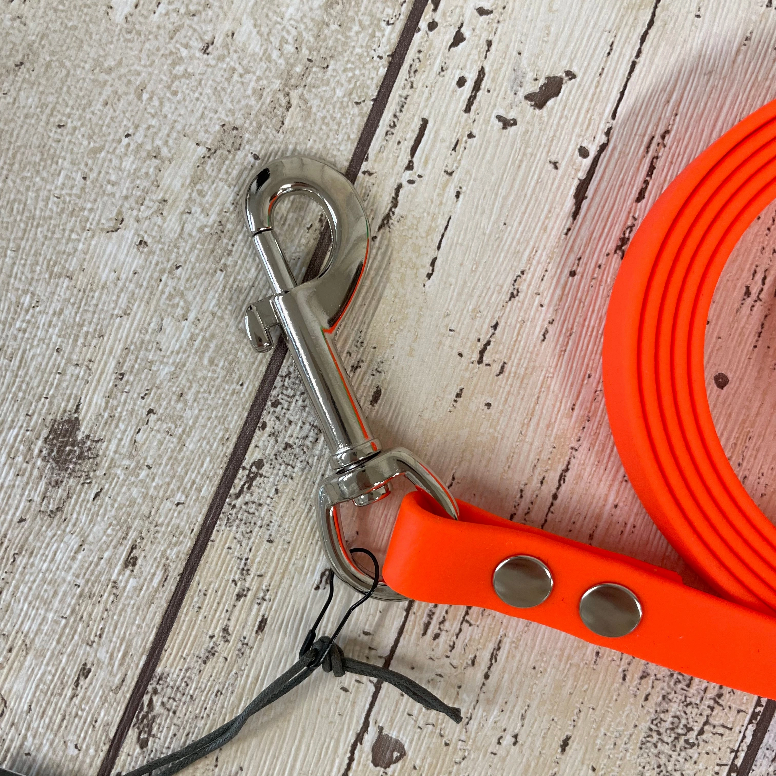 Waterproof Neon Vegan Leather Longline 5m Dog Lead