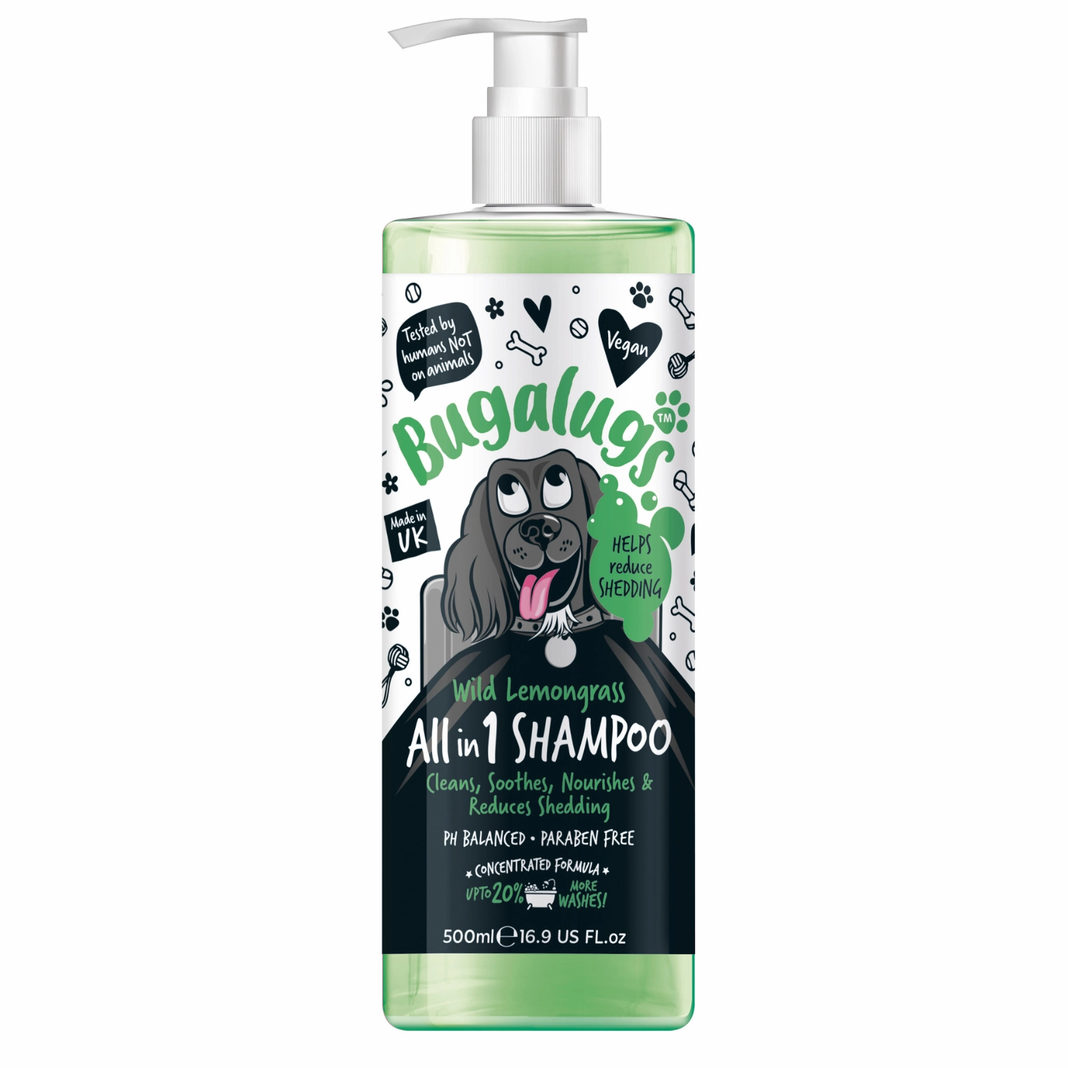 Wild Lemongrass All in 1 Dog Shampoo with Shed Control