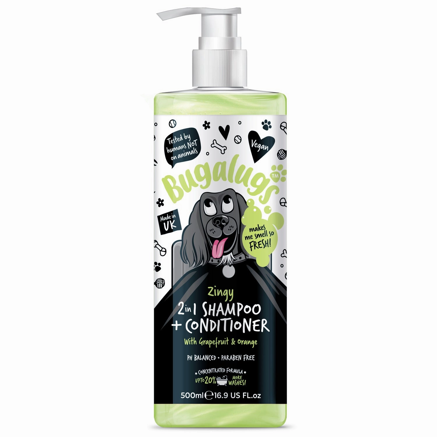 Zingy 2 in 1 Shampoo   Conditioner with Grapefruit & Orange